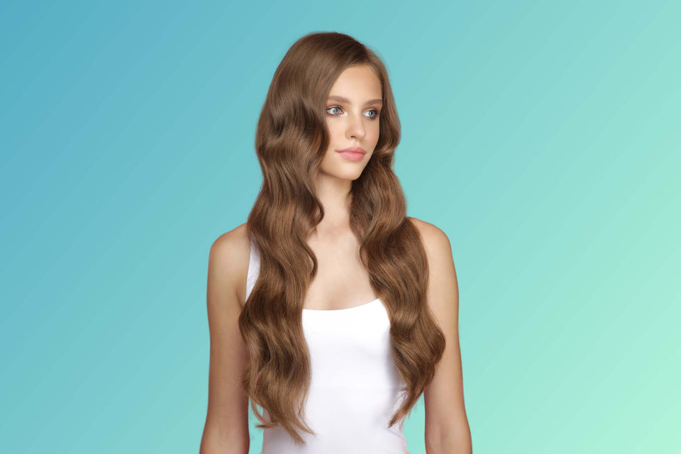 Clip In Hair Extensions - Barely Brown.