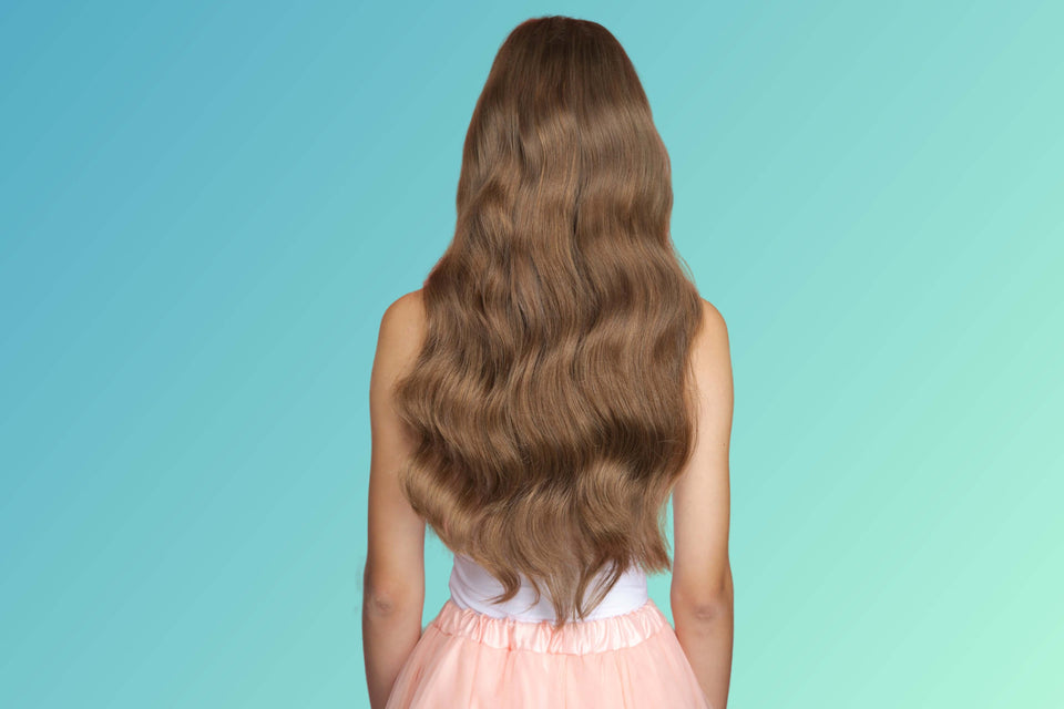 Clip In Hair Extensions - Barely Brown.